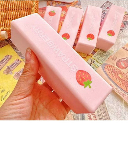 Pink Strawberry Butter Soft Slow Rising Foam Squishy JT6506-30 (12PC)