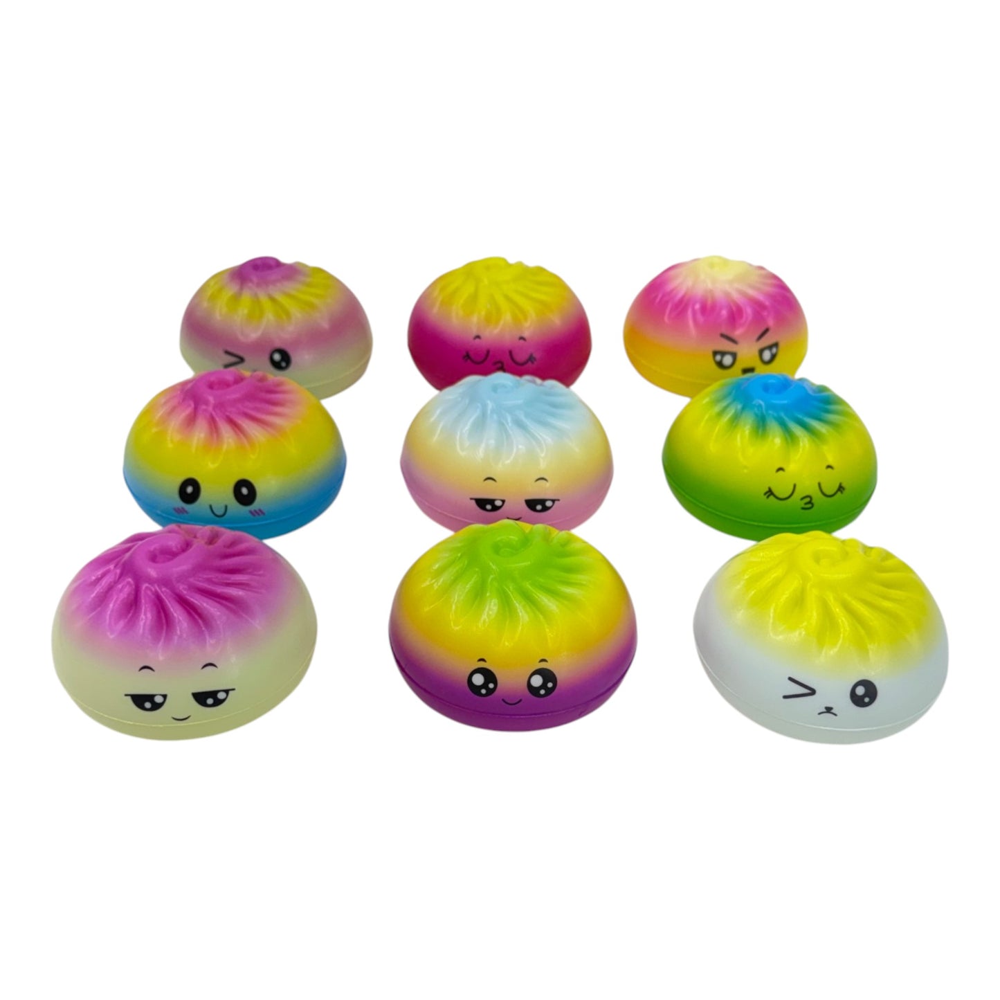 Rainbow Foam Squishy Dumpling TY6404-10 (12PC)