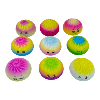 Rainbow Foam Squishy Dumpling TY6404-10 (12PC)