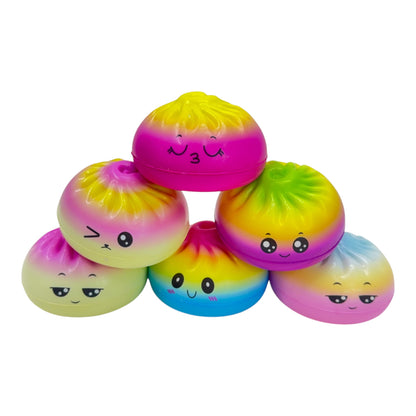Rainbow Foam Squishy Dumpling TY6404-10 (12PC)