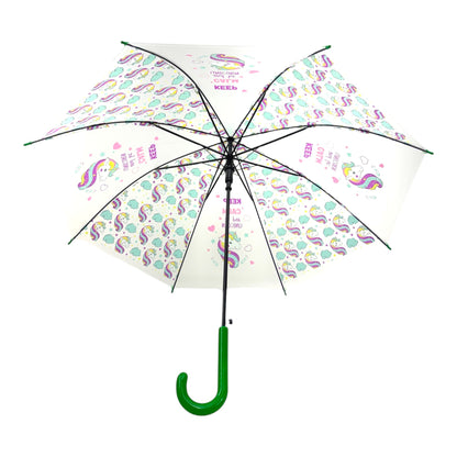 Kids Clear Animal Rainbow Auto Open-Fold Umbrella UM5021 (12pc)