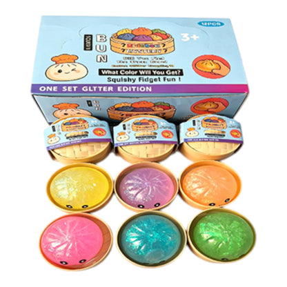 Glitter Bun Squishy Dumpling JT6527-8 (12PC)