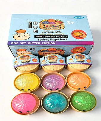 Glitter Bun Squishy Dumpling JT6527-8 (12PC)
