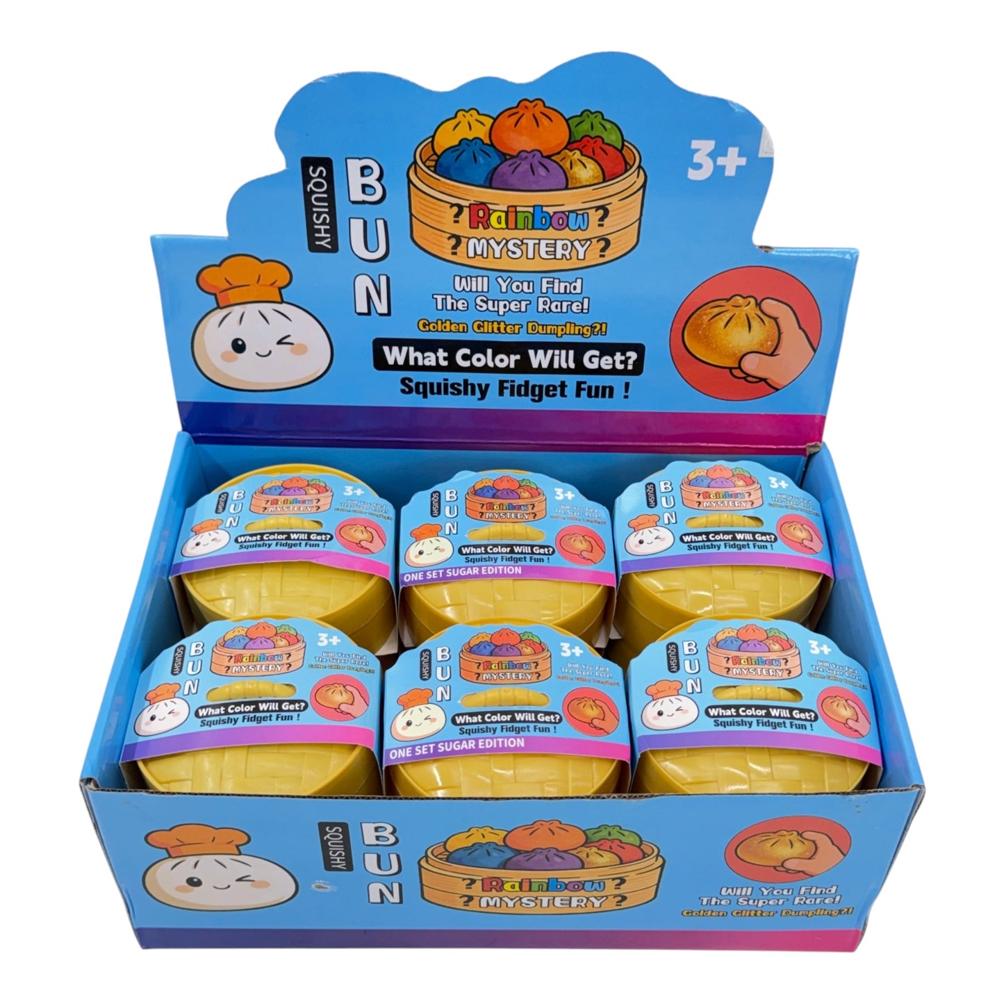 Glitter Squishy Dumpling Toy TR6531-2 (12PC)