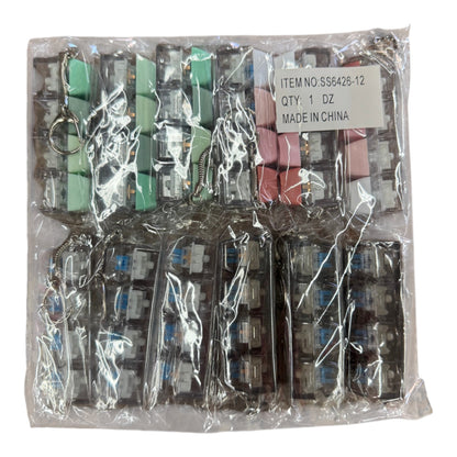 Pastel Click Keycap Fidget Keychain SS6426-12 (12)