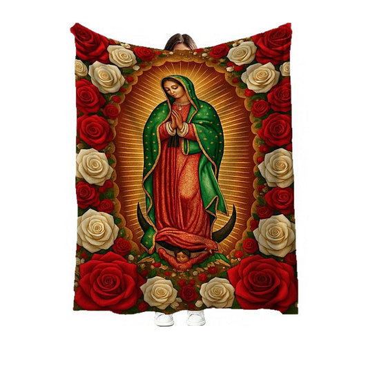 Our Lady of Virgin Mary Graphic Blanket 51122-40 (6PC)