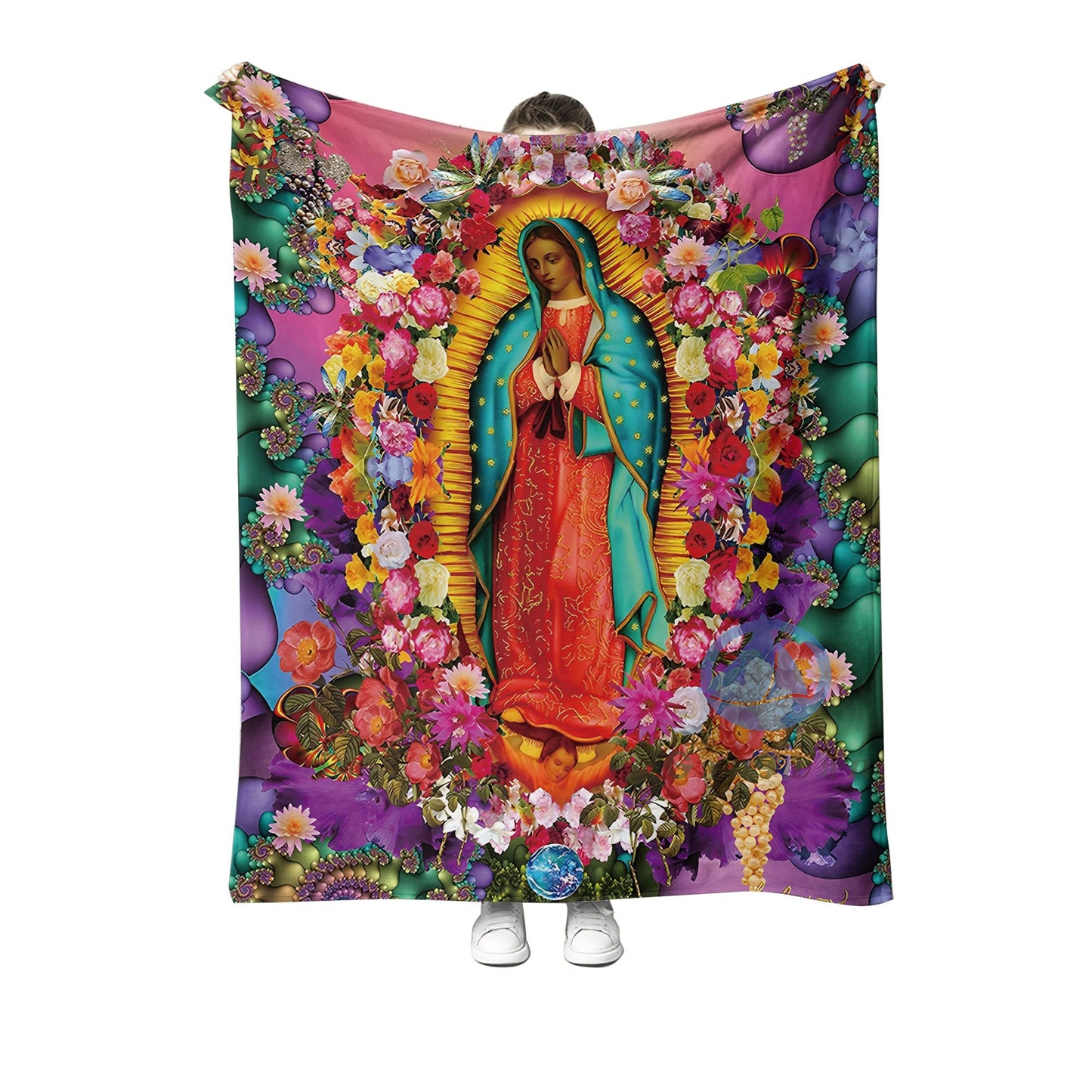 Our Lady of Virgin Mary Graphic Blanket 51122-41 (6PC)