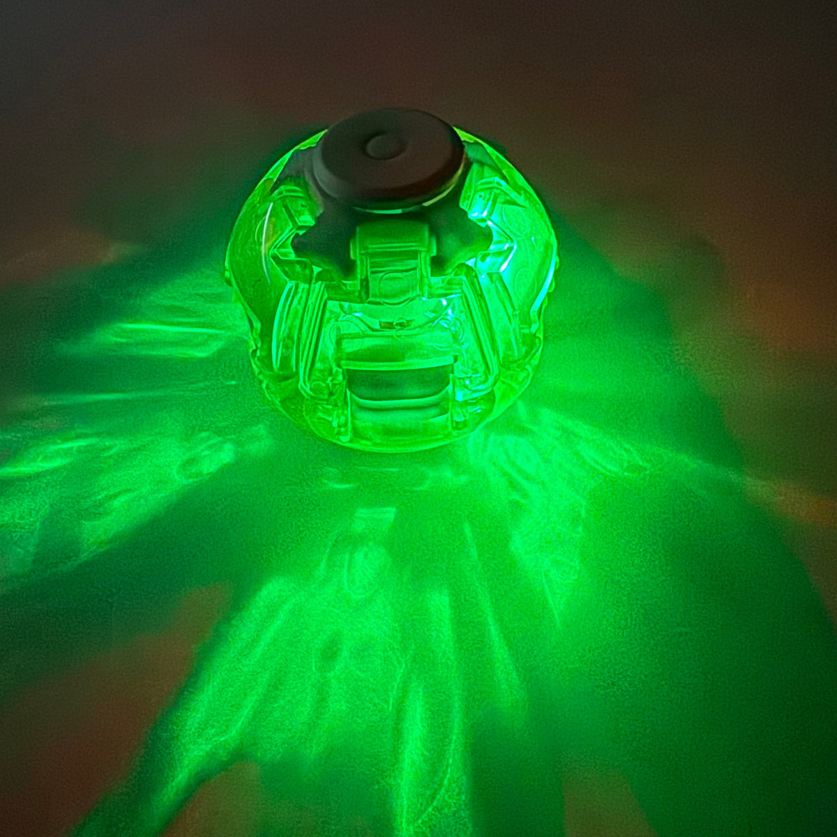 Press Spin Glowing 3D Fingertip Spinner Stress Relief Rotating Light Up Toy QY311 (24PC)