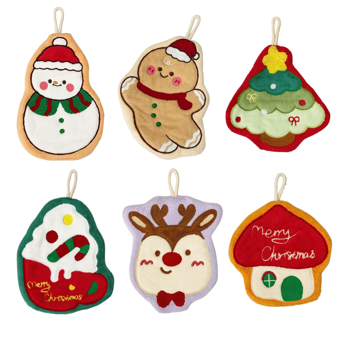 Christmas Character Hand Towel SS6820-7 (12PC)