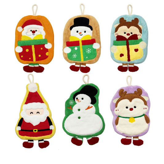 Christmas Character Hand Towel SS6820-9 (12PC)