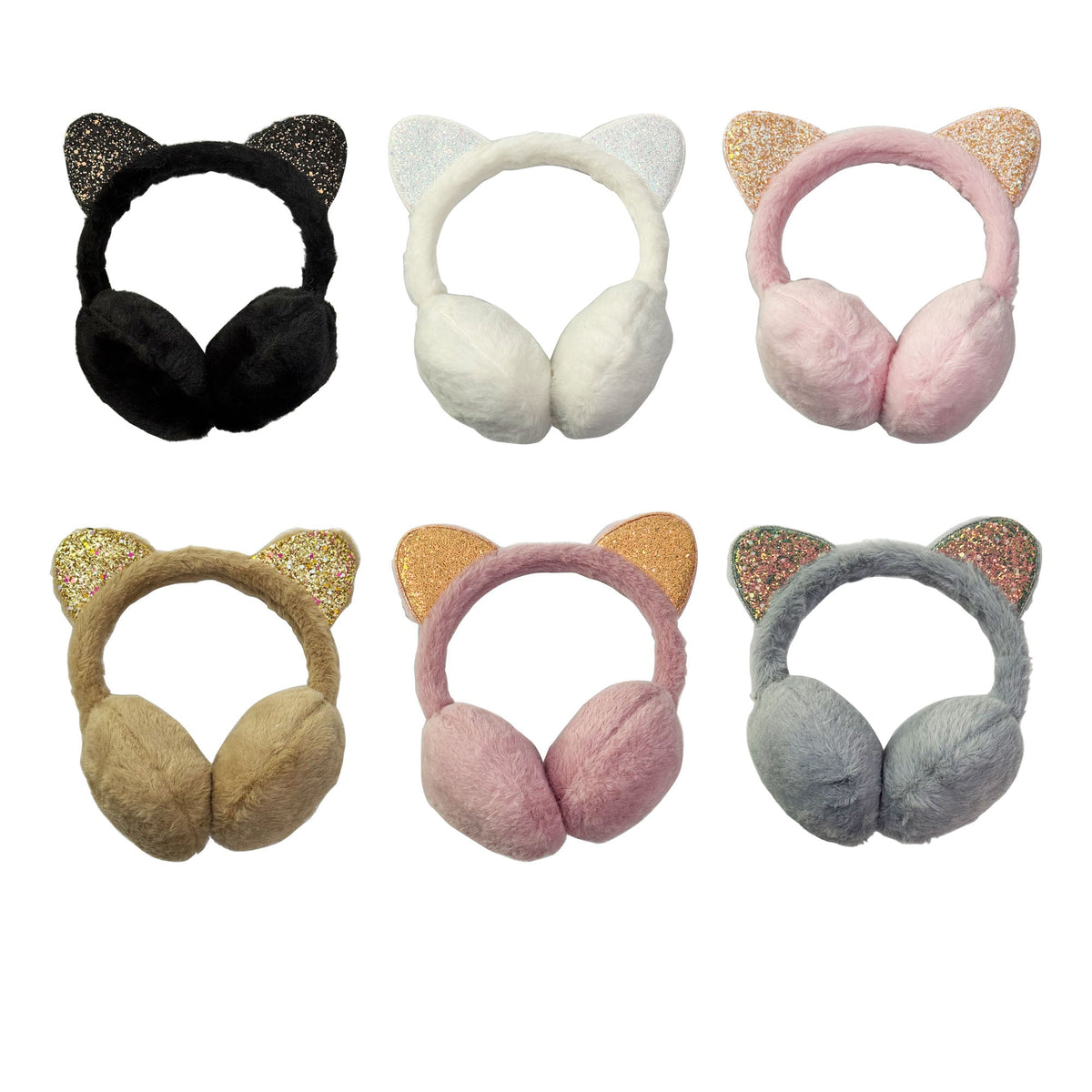 Winter Earmuffs  Cute Cat Ears Warmers Winter Headband SS6812-2 (12PC)
