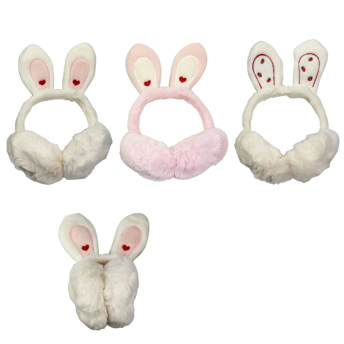 Winter Earmuffs Cute Bunny Ears Warmers Winter Headband SS6812-40 (12PC)