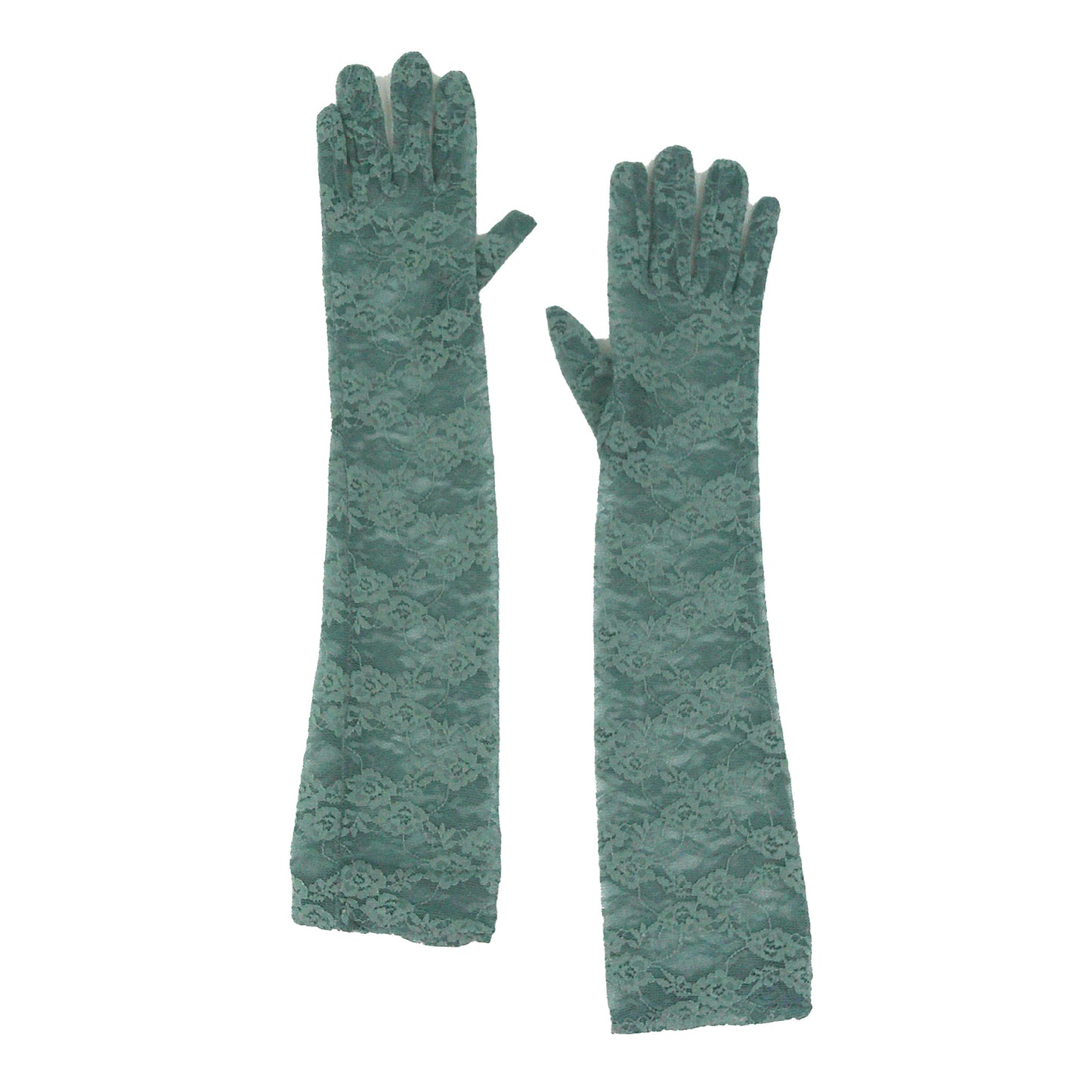 Flower Lace 17 Inch Long Gloves WG388-17 (10pc)