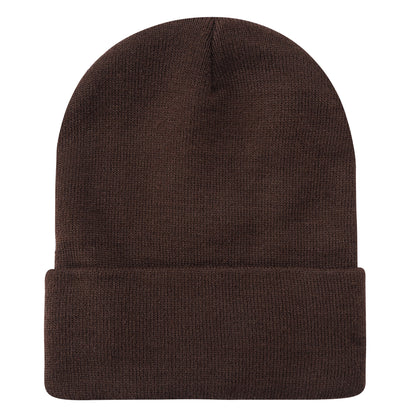 Solid Color Plain Long Beanie BP100-C (12PC)