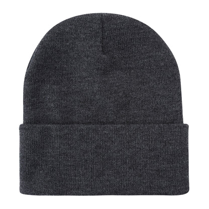 Solid Color Plain Long Beanie BP100-C (12PC)