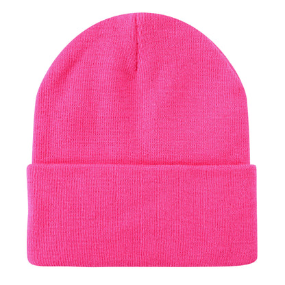 Solid Color Plain Long Beanie BP100-C (12PC)