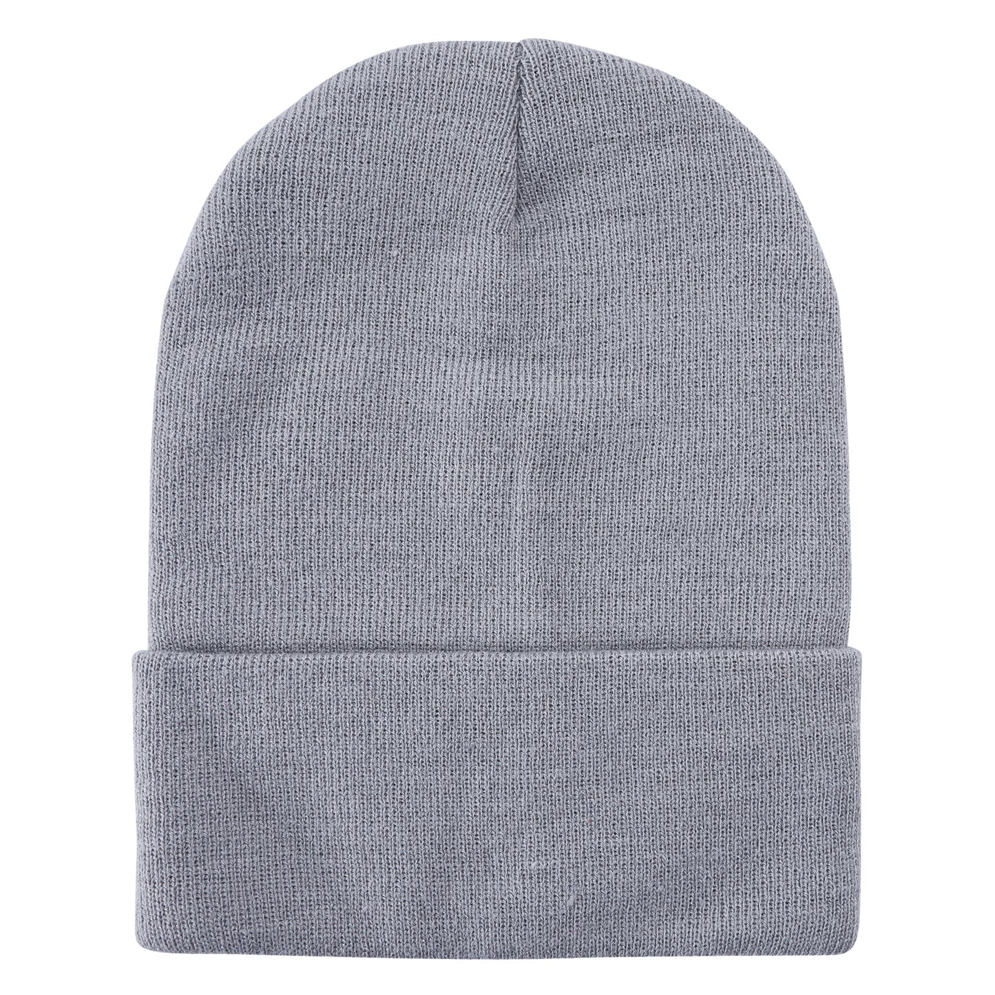Solid Color Plain Long Beanie BP100-C (12PC)