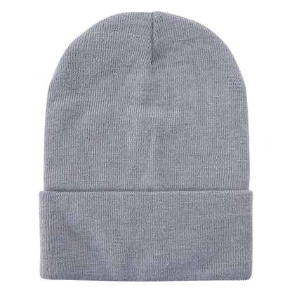 Solid Color Plain Long Beanie BP100-C (12PC)