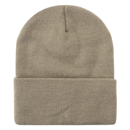 Solid Color Plain Long Beanie BP100-C (12PC)