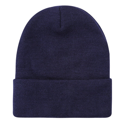 Solid Color Plain Long Beanie BP100-C (12PC)