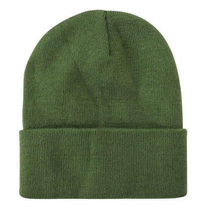 Solid Color Plain Long Beanie BP100-C (12PC)