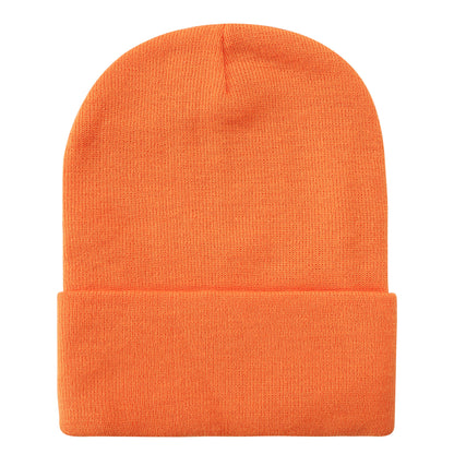 Solid Color Plain Long Beanie BP100-C (12PC)