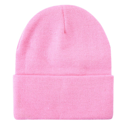 Solid Color Plain Long Beanie BP100-C (12PC)