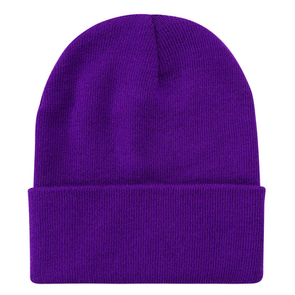 Solid Color Plain Long Beanie BP100-C (12PC)