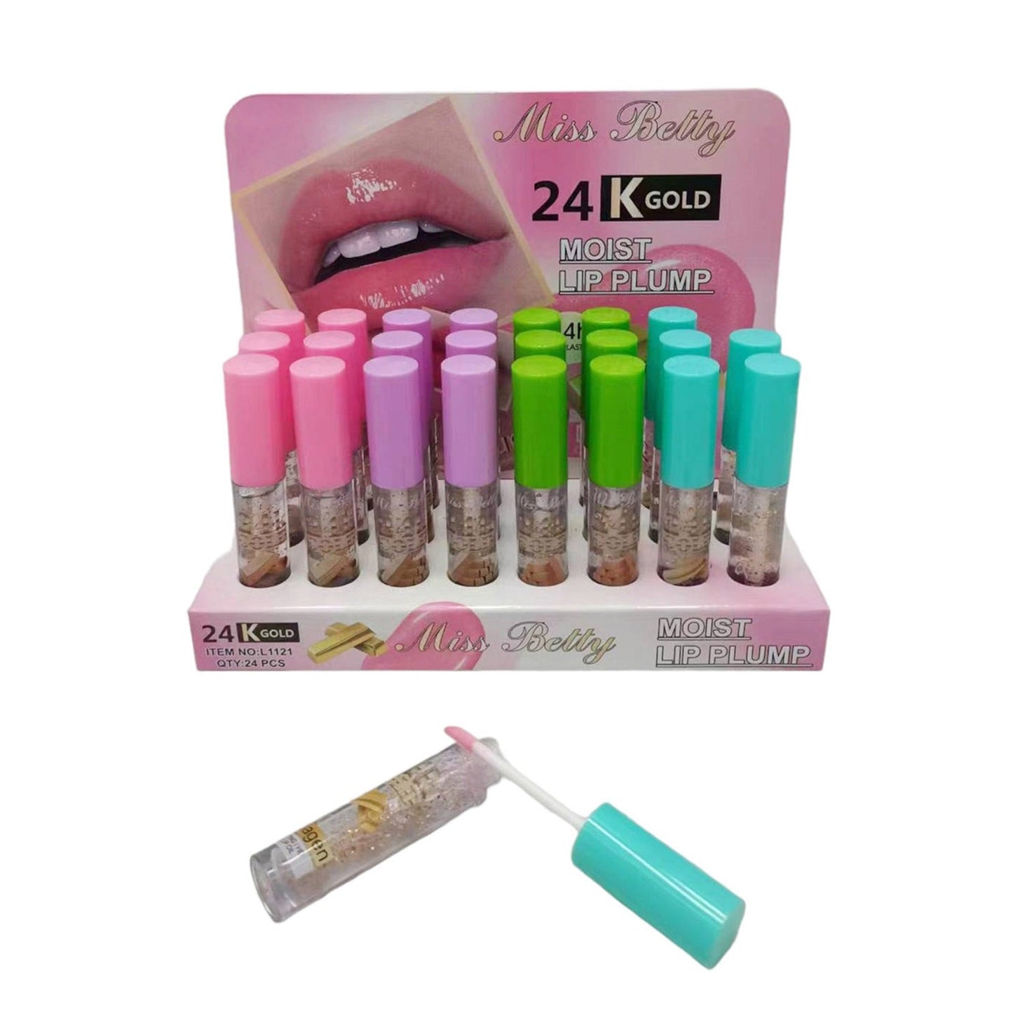 Miss Betty Gold in Lip Gloss LC1121 (24PC)