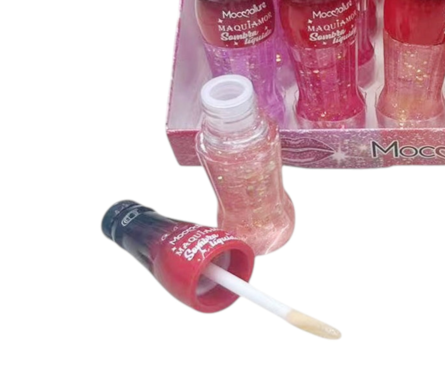 Moc Allure Maquiamor Lip Gloss Glitter Soda Bottle LC1127 (24PC)
