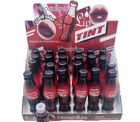 Moc Allure Maquiamor Vivid Color Lip Tint Soda Bottle LC1143 (24PC)
