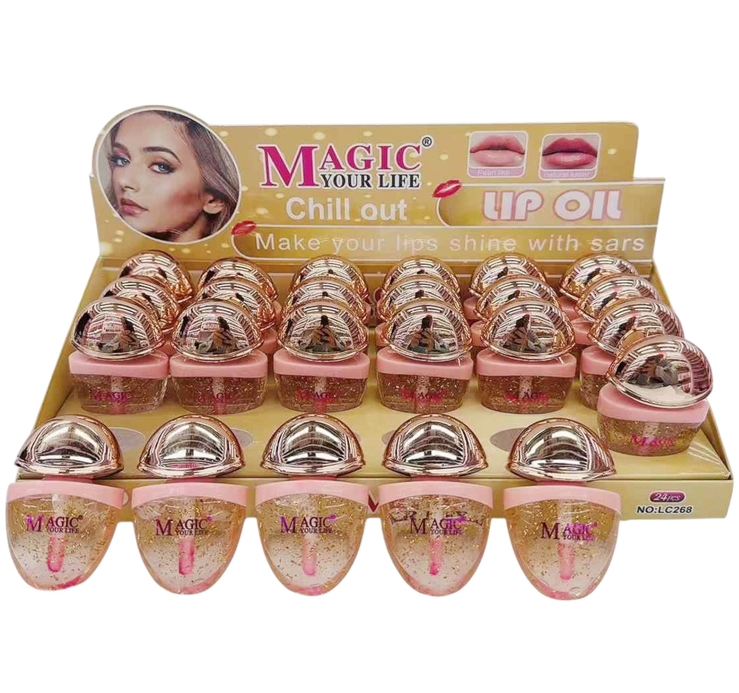 Magic Your Life Chill Out Lip Oil LC268. (24PC)