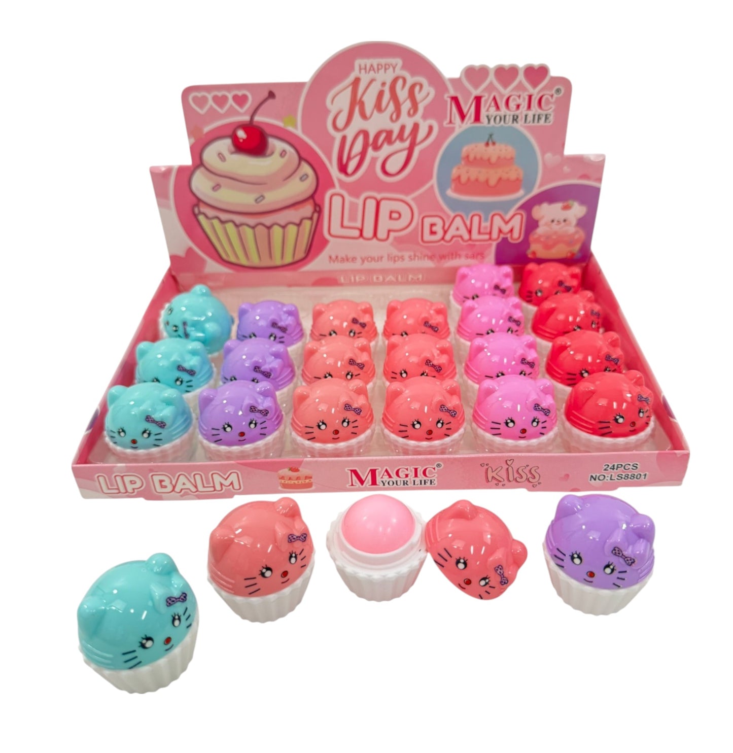 Magic Your Life Lip Balm LB8801 (24PC)
