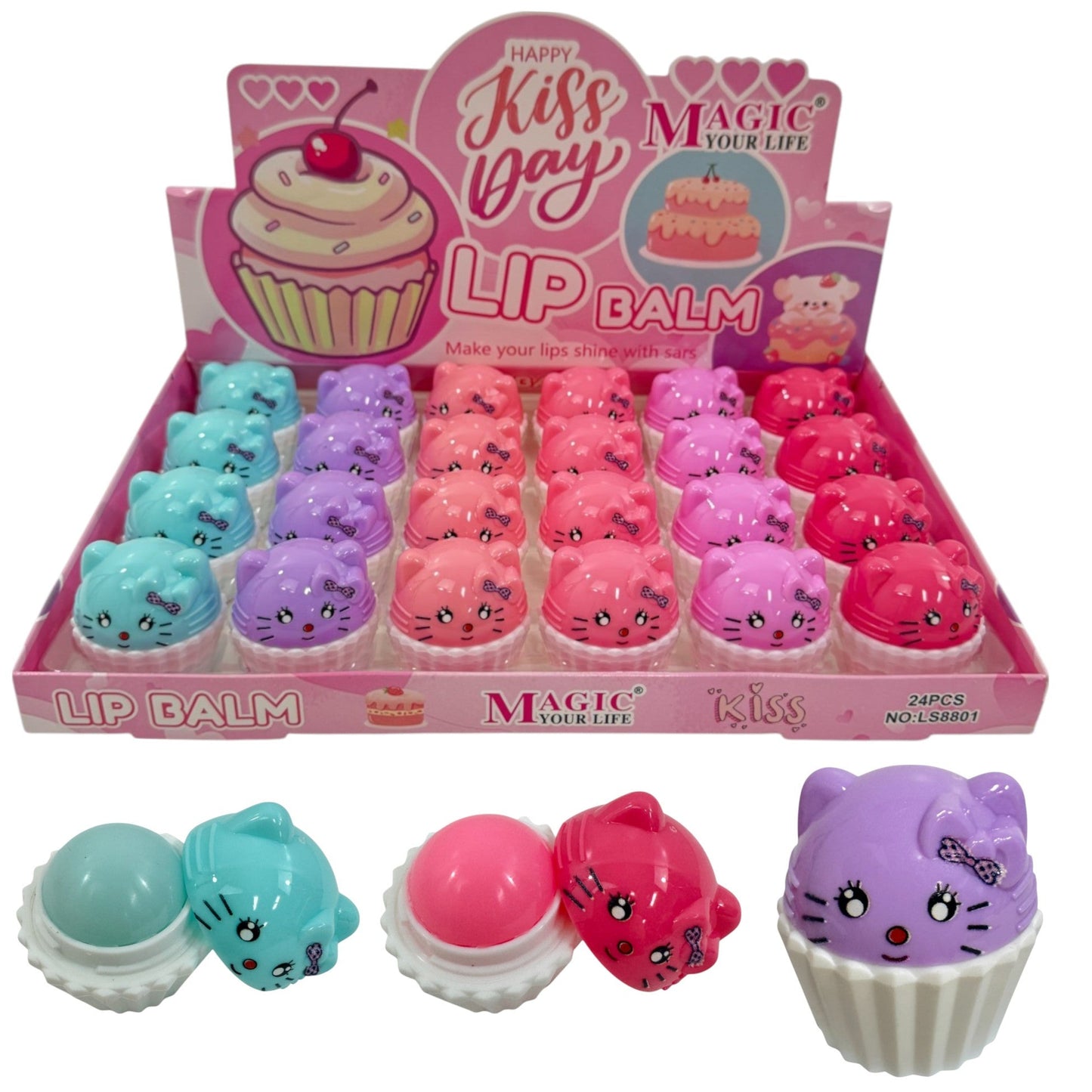 Magic Your Life Lip Balm LB8801 (24PC)