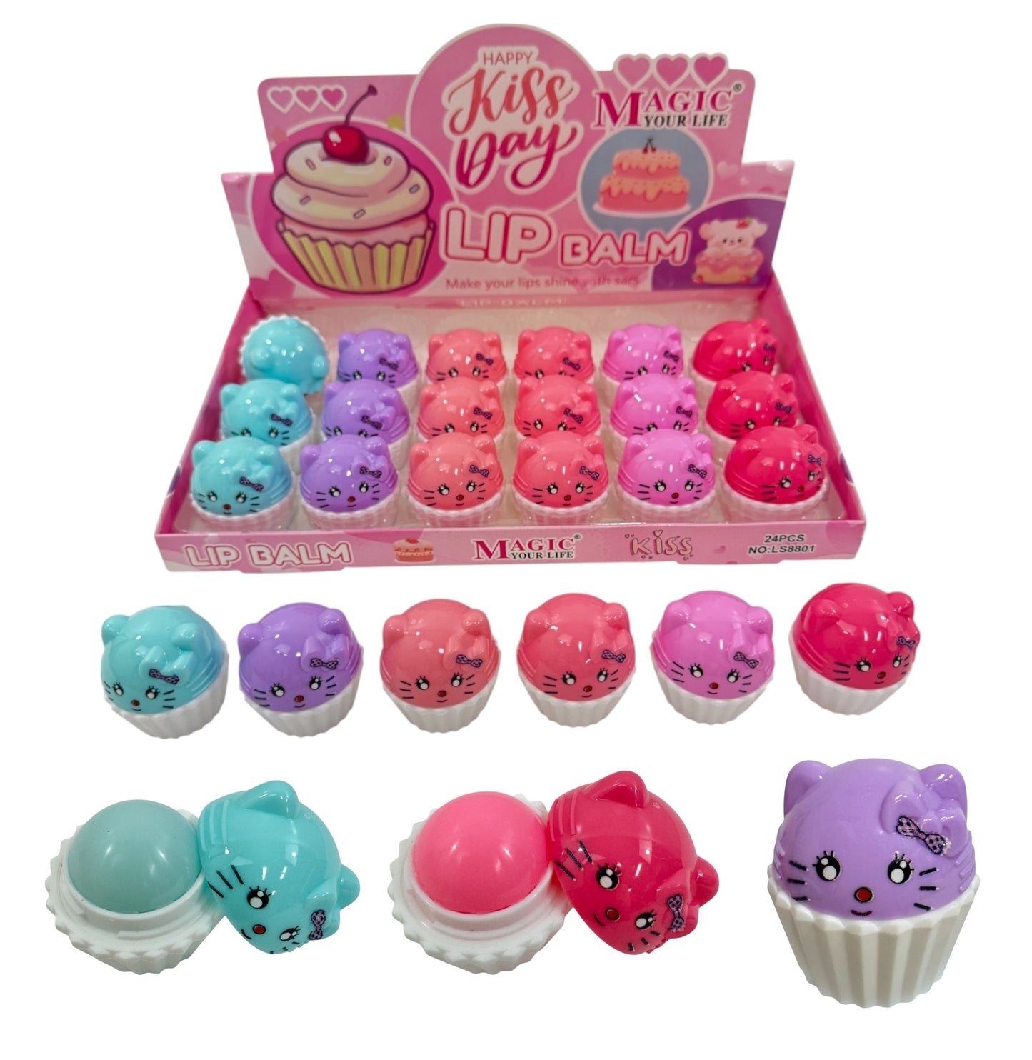 Magic Your Life Lip Balm LB8801 (24PC)