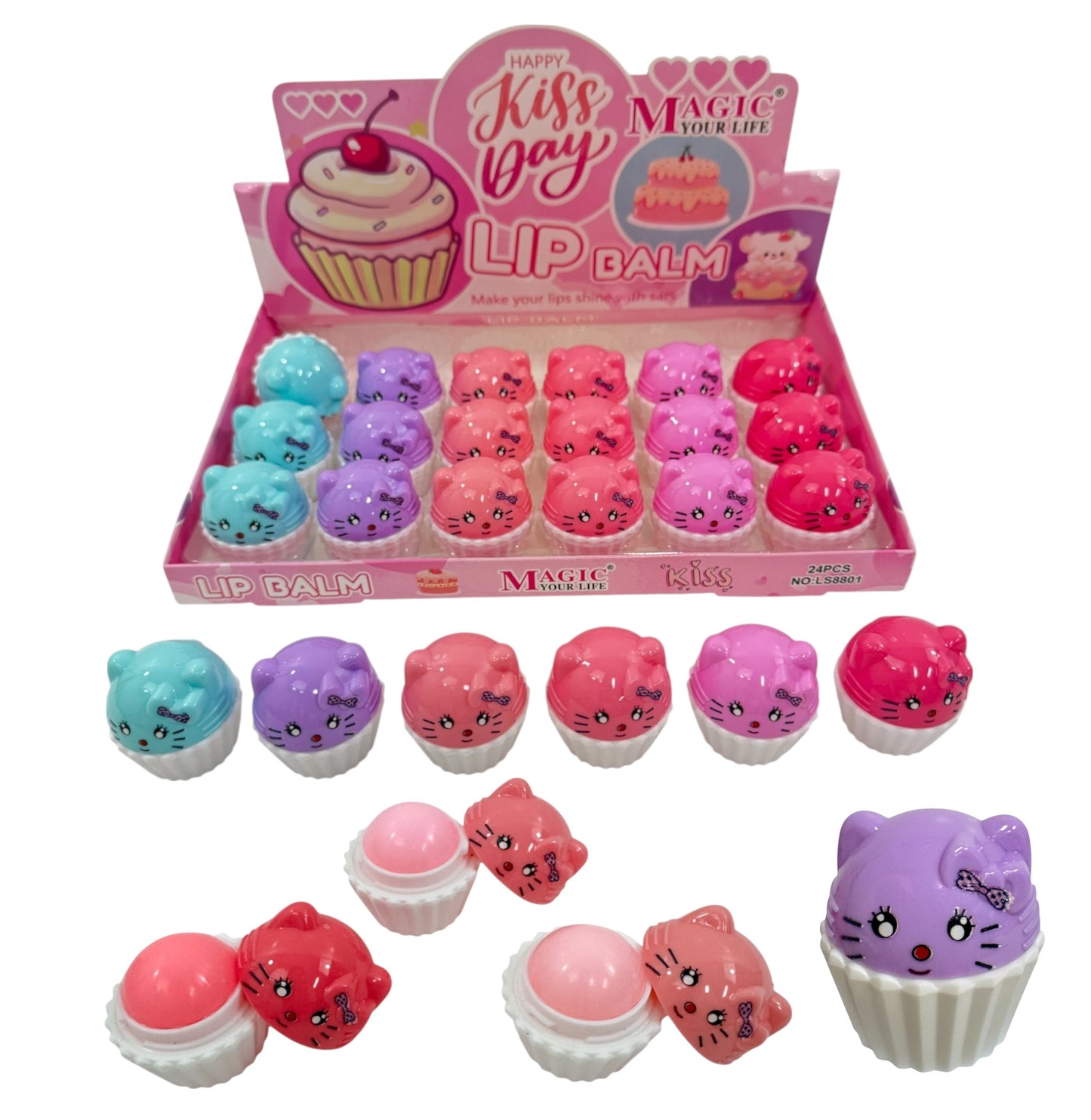 Magic Your Life Lip Balm LB8801 (24PC)