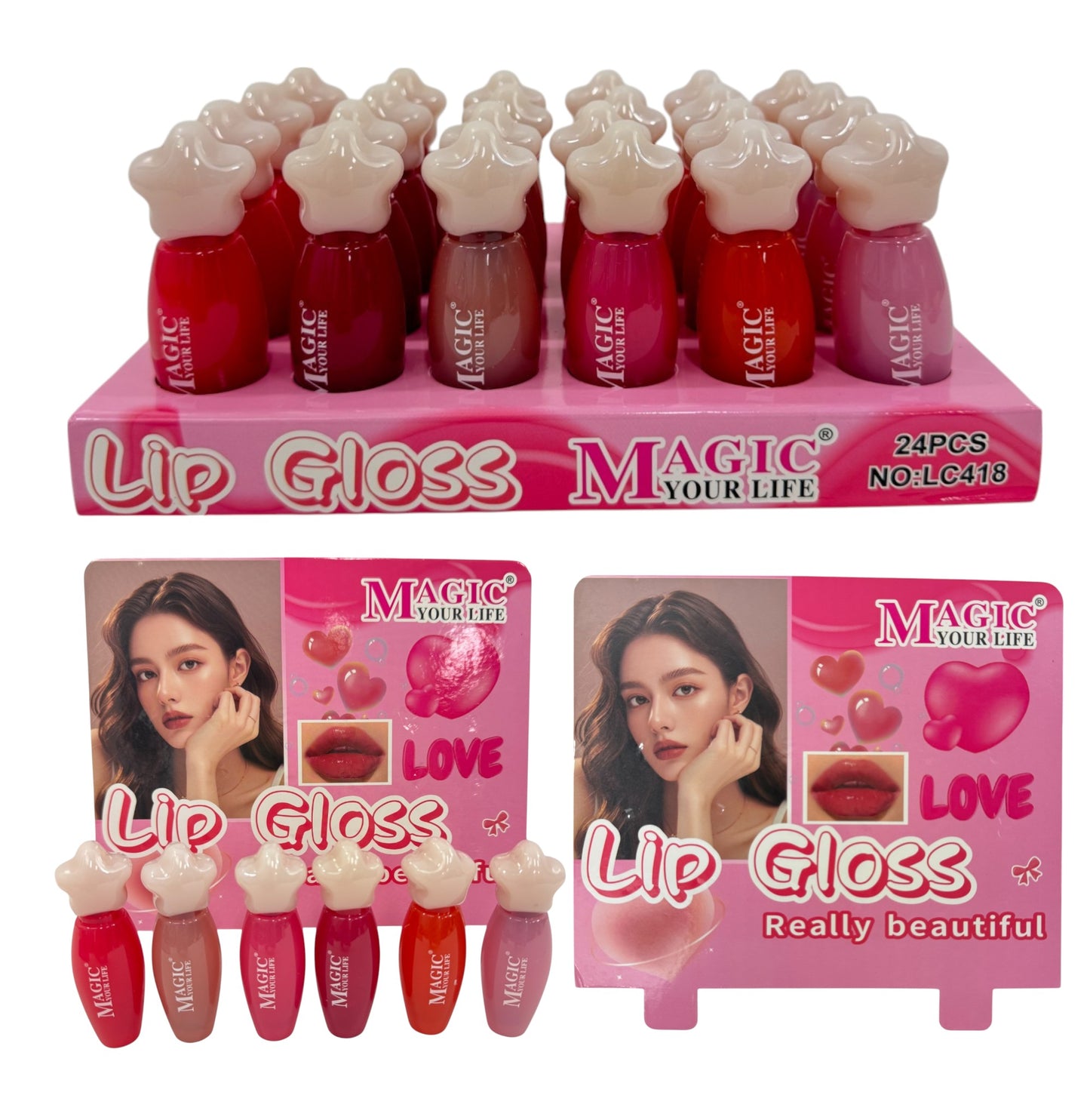 Magic Your Life Lip Gloss LC418 (24PC)