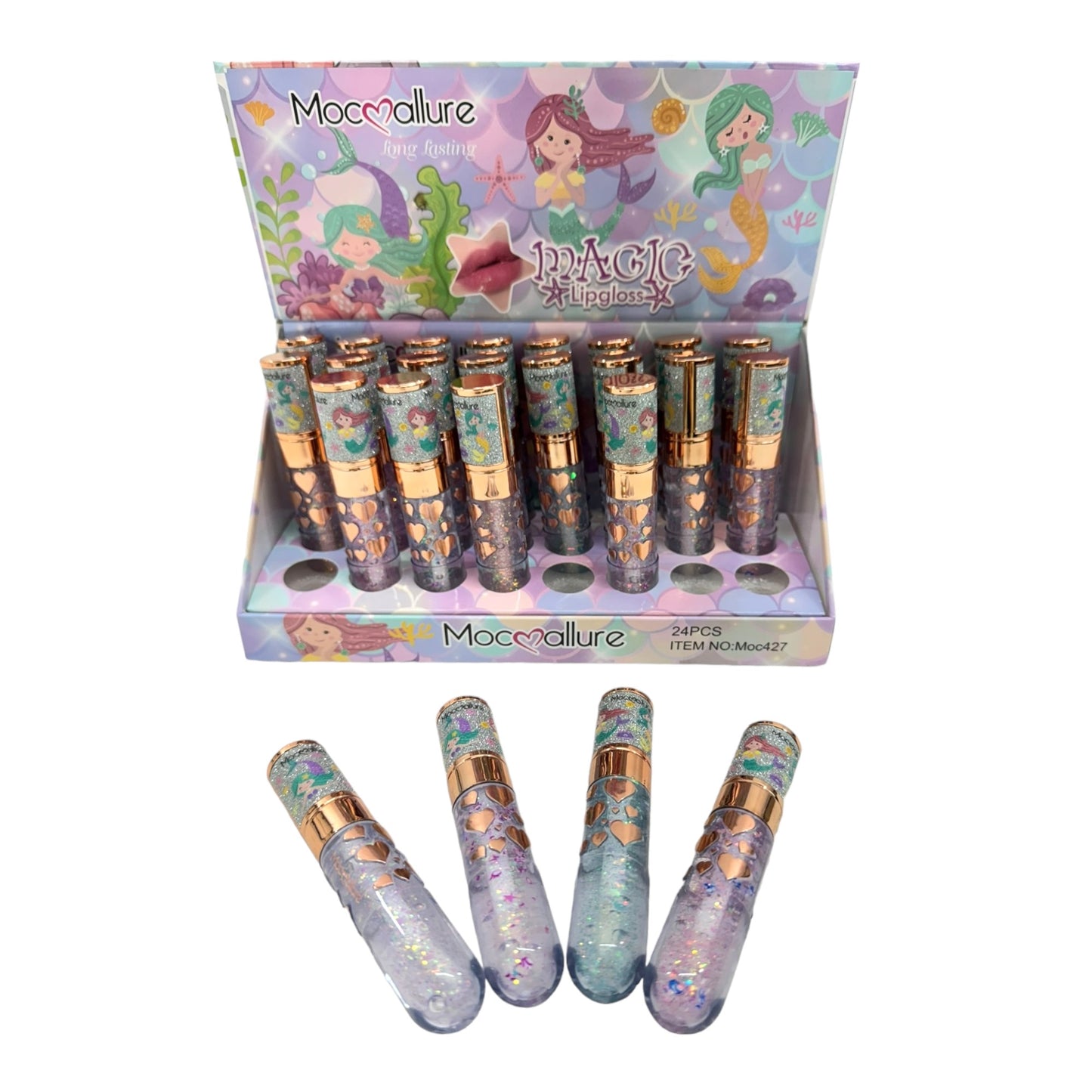 Moc Allure Mermaid Lip Gloss LC4401-11 (24PC)