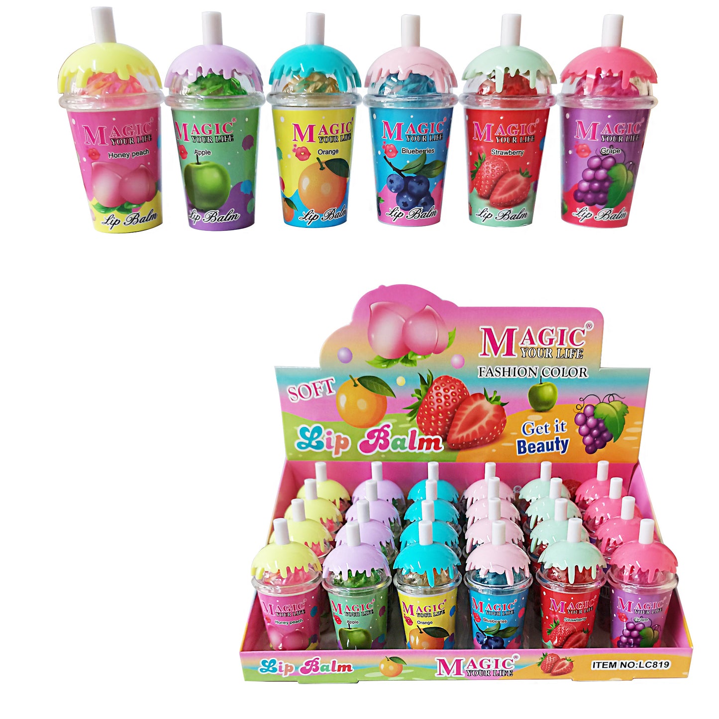 Magic Your Life Smoothie Lip Balm LC819 (24PC)