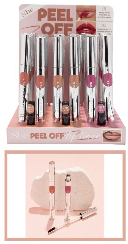 S. he Peel Off Lip Line LL1072 (36PC)