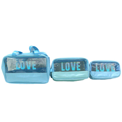 Clear Love Pouch 3 Set BG4224-2(6PC)