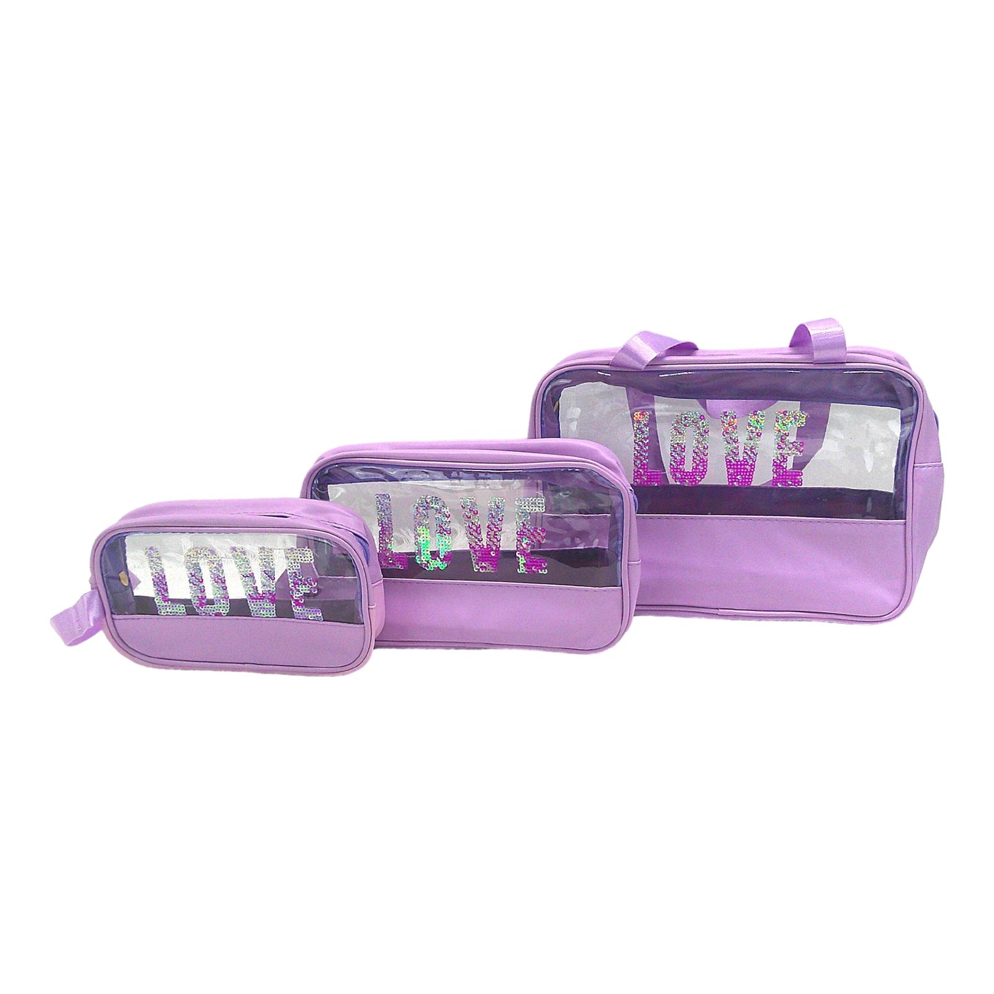 Clear Love Pouch 3 Set BG4224-2(6PC)