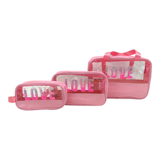 Clear Love Pouch 3 Set BG4224-2(6PC)