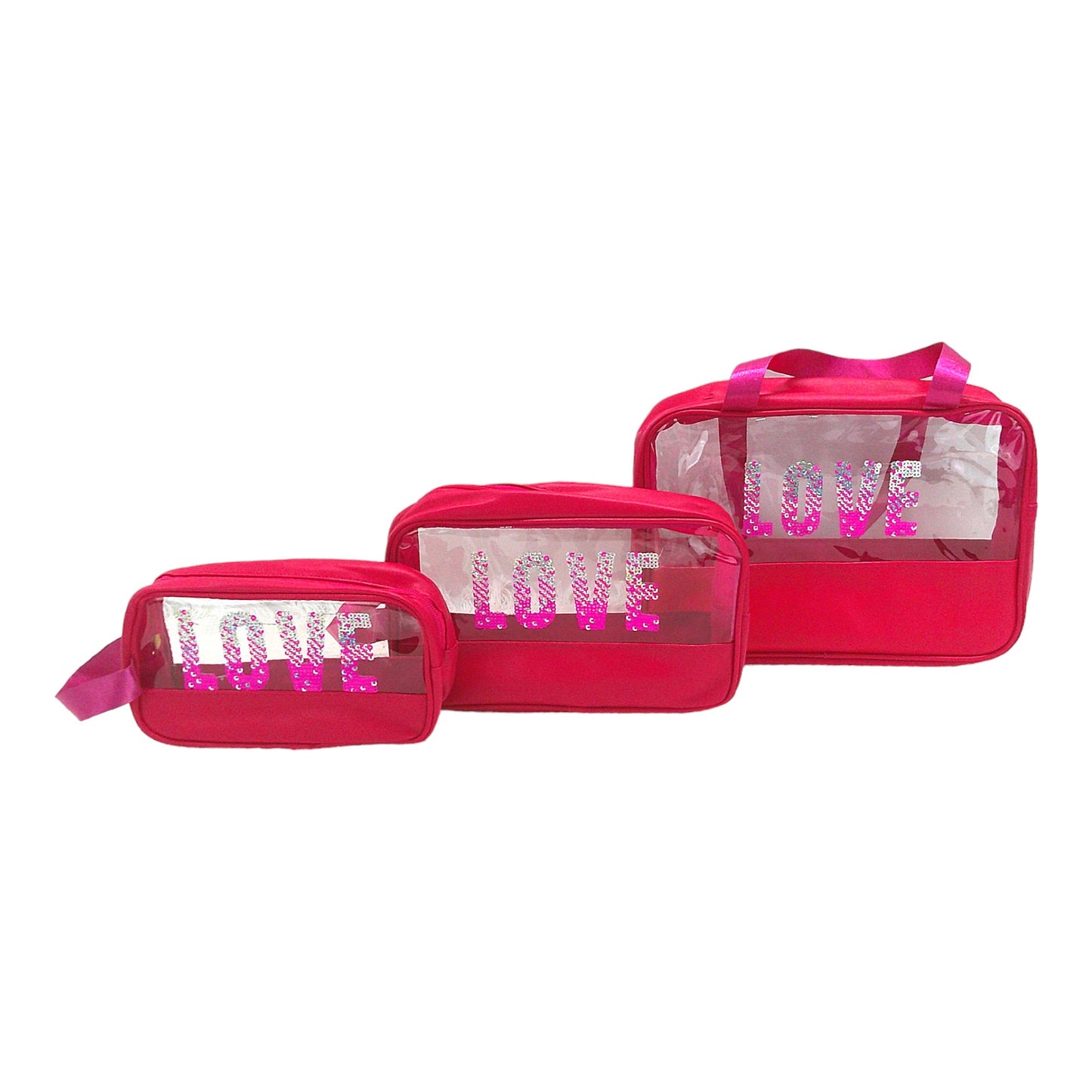 Clear Love Pouch 3 Set BG4224-2(6PC)