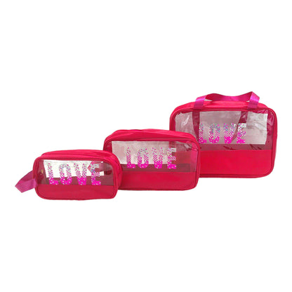 Clear Love Pouch 3 Set BG4224-2(6PC)
