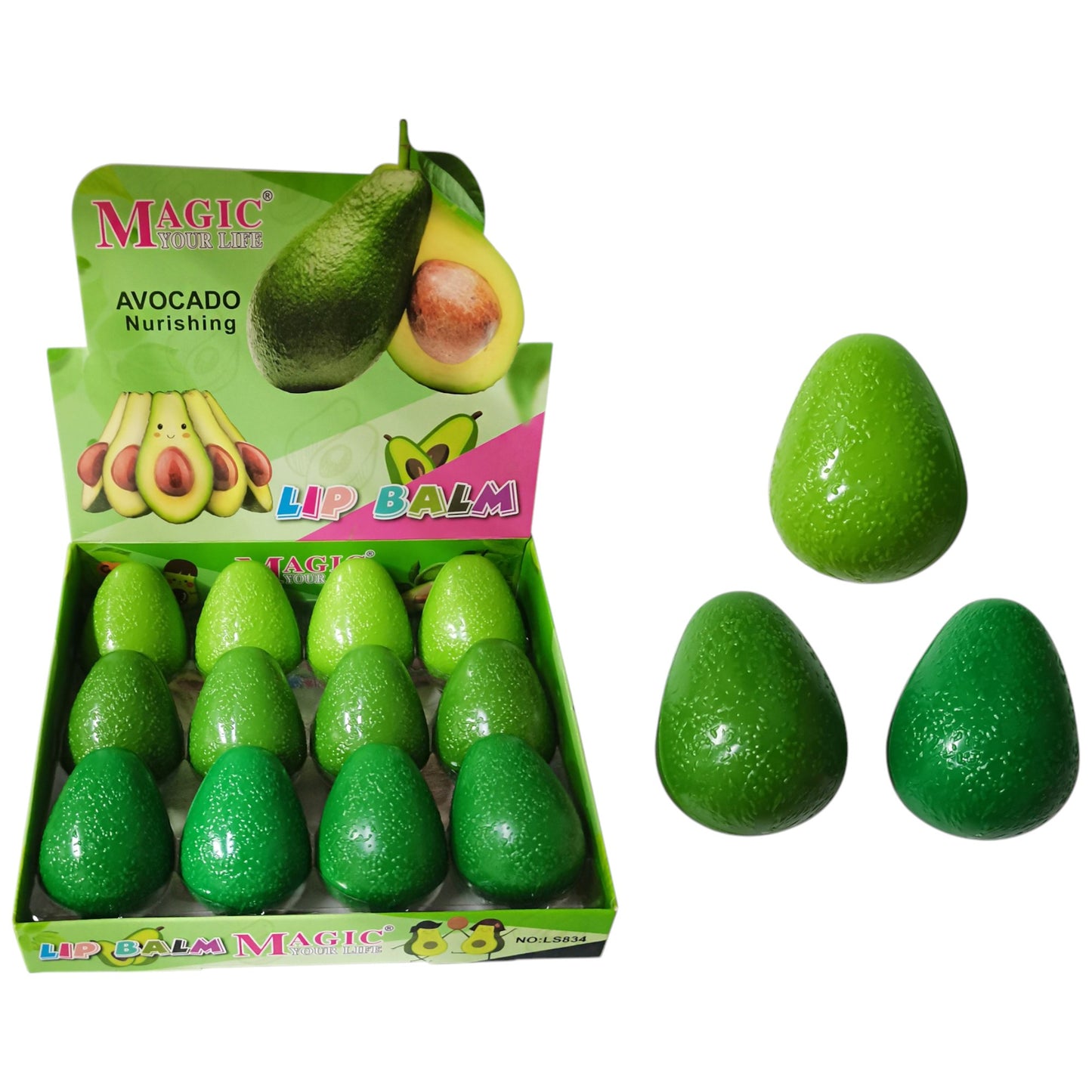 Magic Your Life Avocado Lip Balm LS834. (12PC)