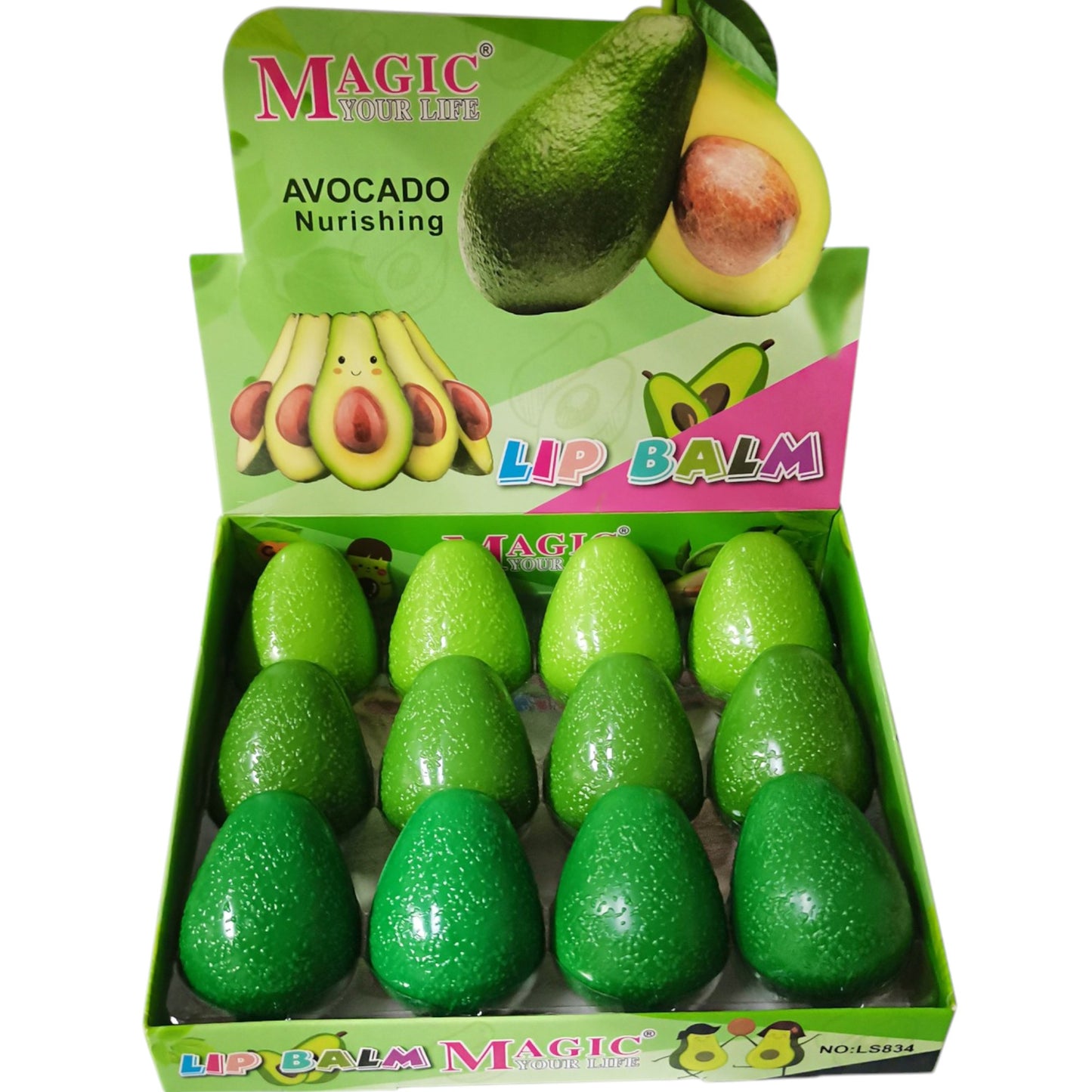 Magic Your Life Avocado Lip Balm LS834. (12PC)