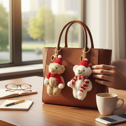 Christmas Muffler Bear Key Chain SS41014-21 (12PC)