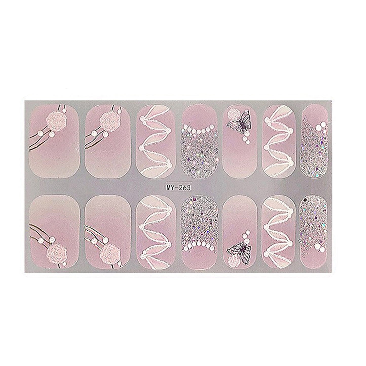 Gel Nail Sticker MY263 (12PC)