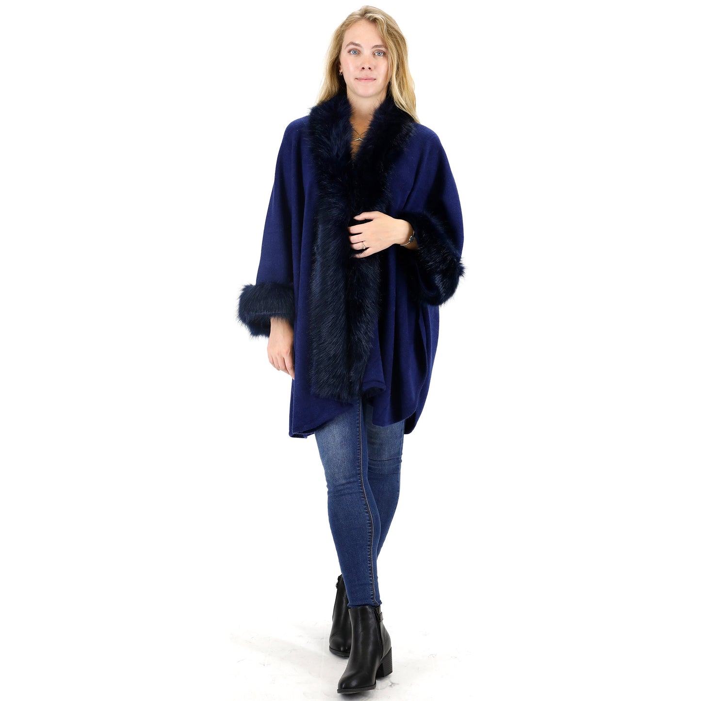 FUR SHAWL LONG SH921 (3PC)